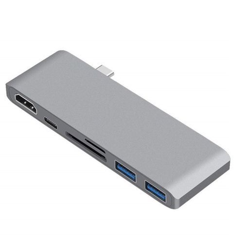 （6 For All C Laptop）Type C Usb Hub For Mac Book Pro Air 2016 2017 2018 2019 2020 With 6 7 Ports HDMI USB 3.0 /SD/TF /PD Power Delivery