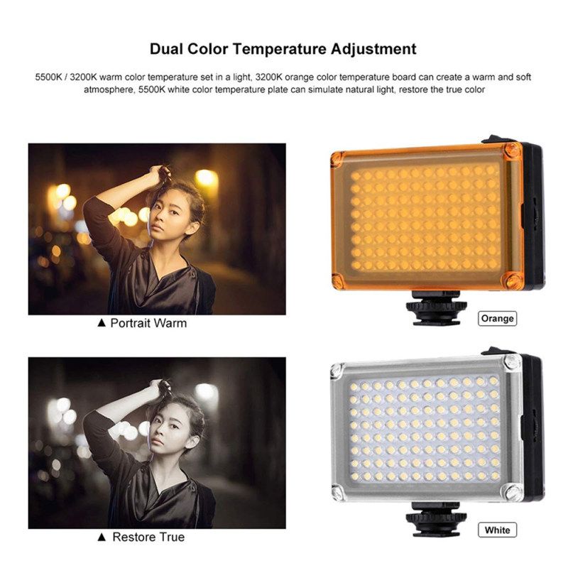 96-LED Video Light Photo Studio Hot Shoe Fill Lamp For DSLR-