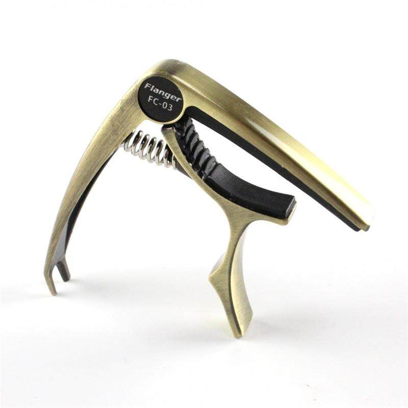 KOKKO FC-03 Guitarra Guitar Tuner Clamp Key Trigger Professional Key Trigger Capo For Acoustic Guitar Bass Part Accessories Bronze