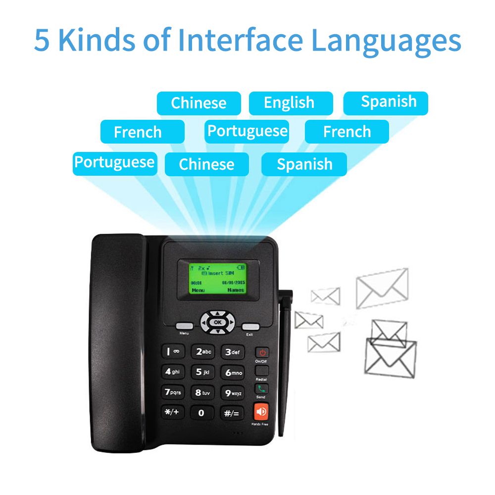 Cordless Phone Desktop Telephone Support GSM