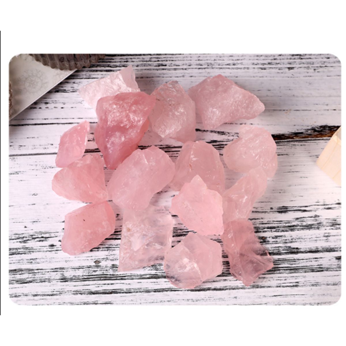 100g Natural Rose Quartz Mineral Pink Quartz Crystal Raw