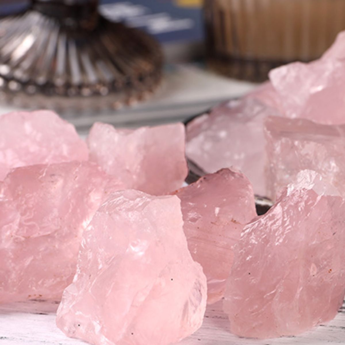 100g Natural Rose Quartz Mineral Pink Quartz Crystal Raw