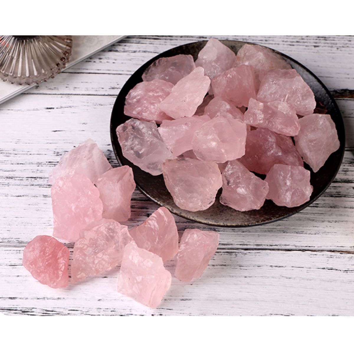 100g Natural Rose Quartz Mineral Pink Quartz Crystal Raw