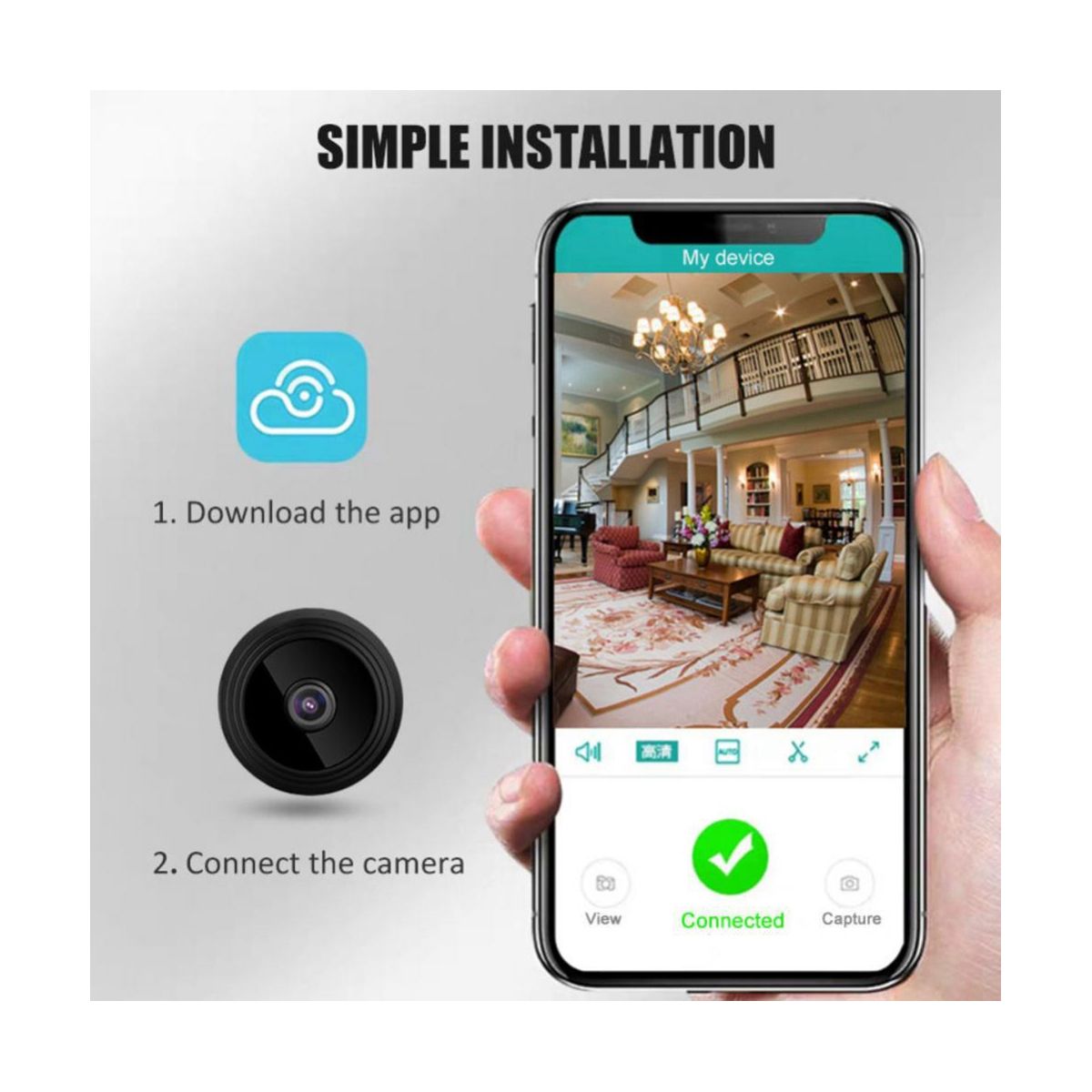 A9 Mini Camera 1080P IP Camera Security Magnetic