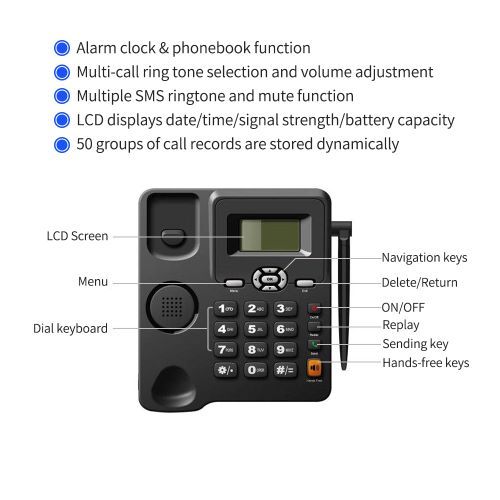 Cordless Phone Desktop Telephone Support GSM