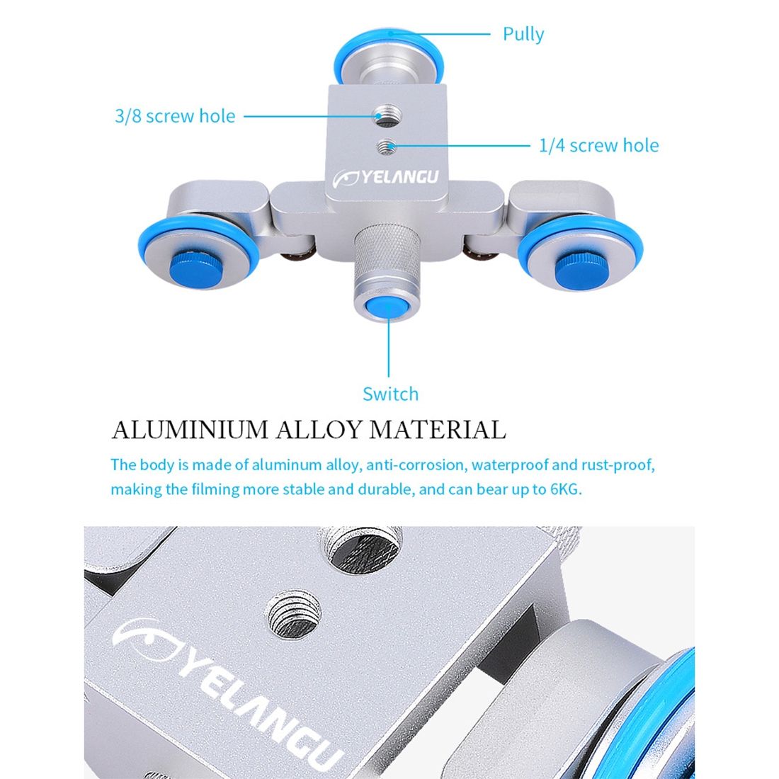 L3 Camera Wheels Autodolly Electric Track Slider Car
