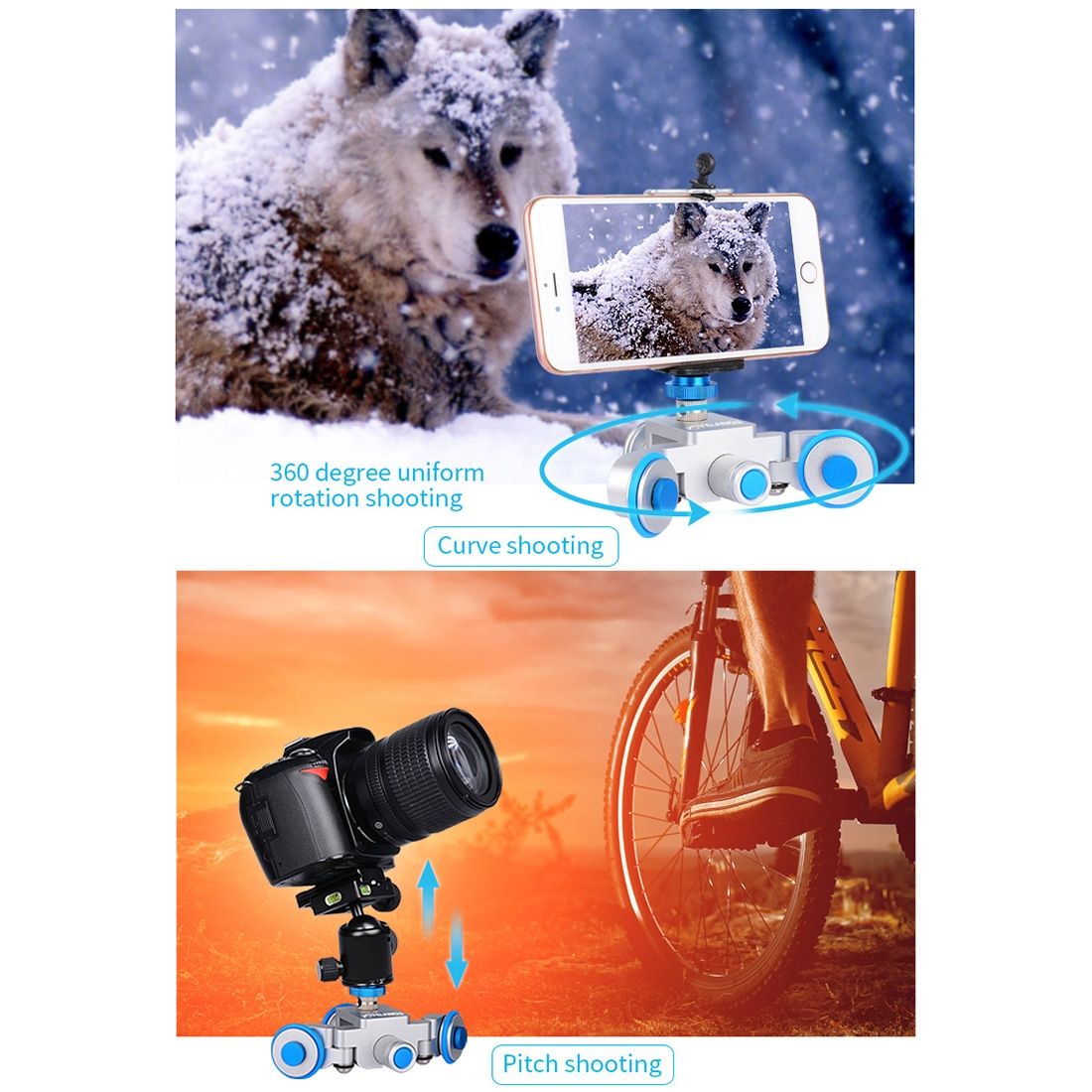 L3 Camera Wheels Autodolly Electric Track Slider Car