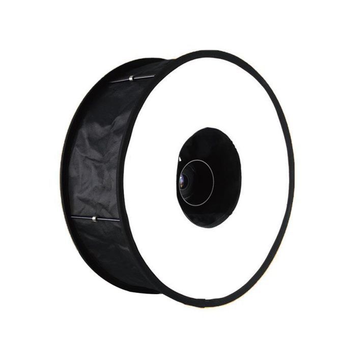 45cm Portable Foldable Camera Flash Diffuser Soft Box-Black