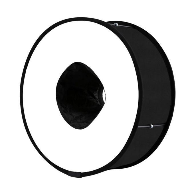 45cm Portable Foldable Camera Flash Diffuser Soft Box-Black
