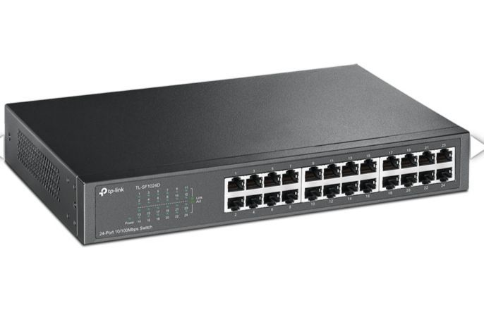(TL-SF1024D) 24-PORT 10/100 UNMANAGED RACKMOUNT SWITCH