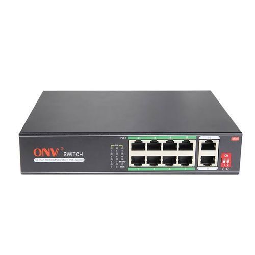 8 PORT PoE SWITCH 10/100MBPS -BLACK