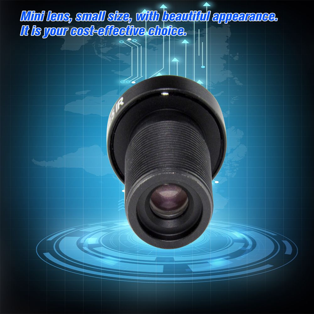 2.1mm  Fisheye CCTV Lens 1/2.5" HD 5.0 Megapixel For IP CCTV