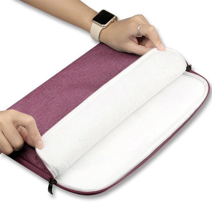 MT For  Book Air Pro11/12/13/15 Inch   Case Laptop Sleeves Pocket Compatible-Rose Red