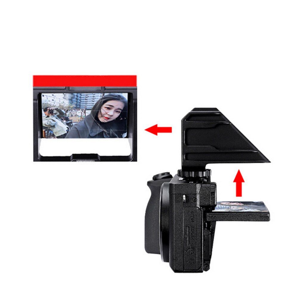 Vlog Selfie Portable Camera Flip Screen Bracket Video Shooting Reverse Mirror Mount For Sony A6500/6300/A73