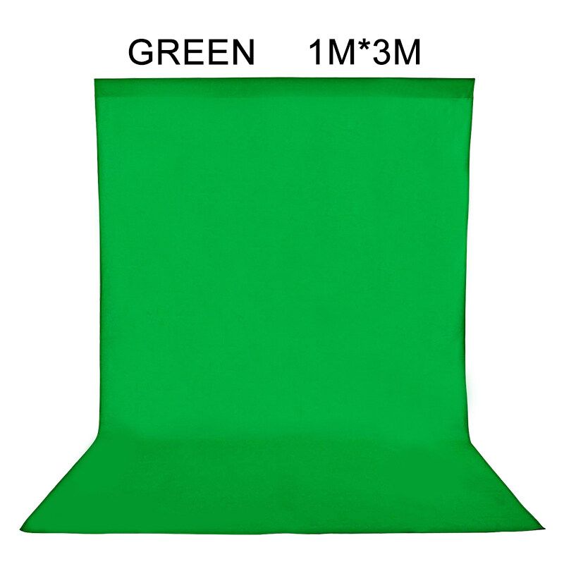1M X 3M Pure Photography Background Chromakey Screen Muslin Backdrop Green