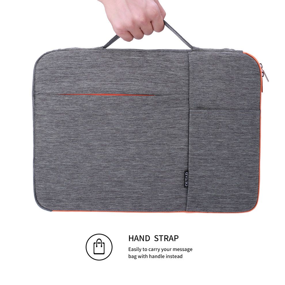 SALE! OUTAD 15 Inch Waterproof Laptop Case Bag Organizer With Handle For Laptop Grey