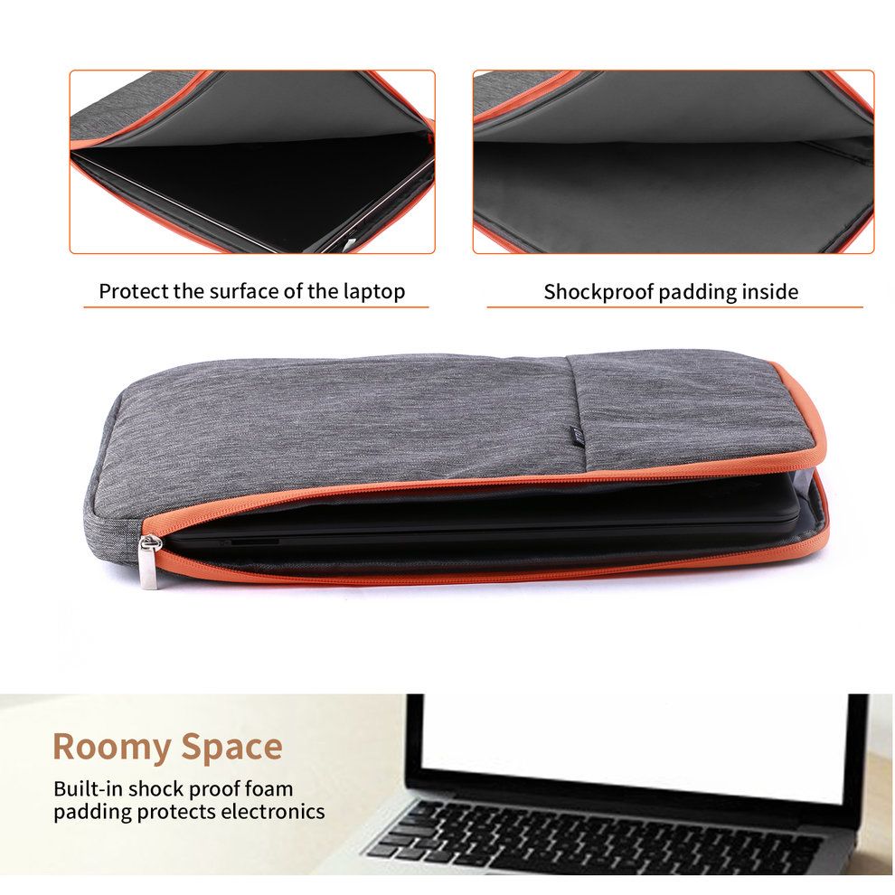 SALE! OUTAD 15 Inch Waterproof Laptop Case Bag Organizer With Handle For Laptop Grey