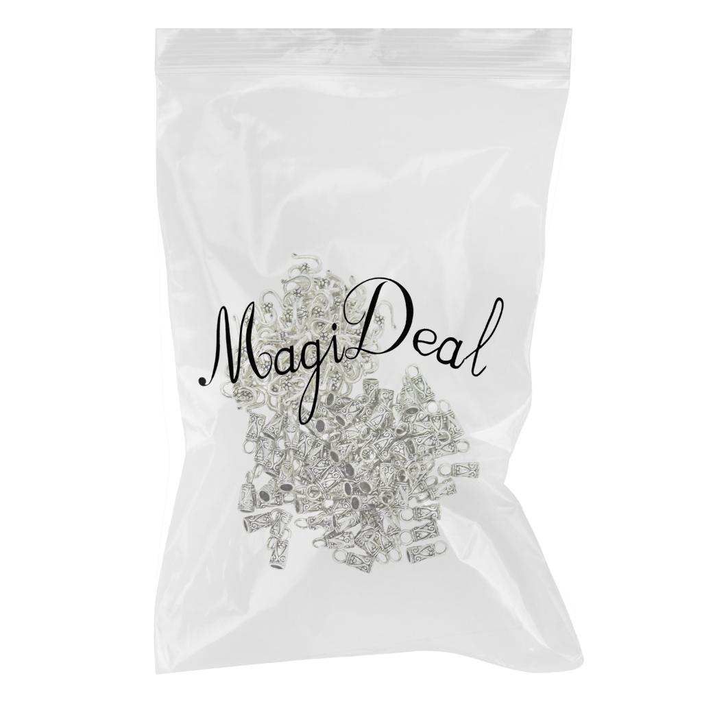 30Pcs Tibetan Silver Pewter S Hook End Caps DIY Jewelry Making