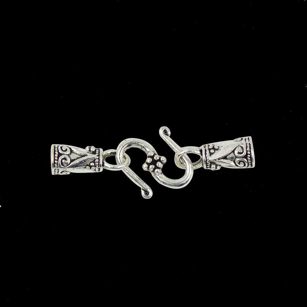 30Pcs Tibetan Silver Pewter S Hook End Caps DIY Jewelry Making