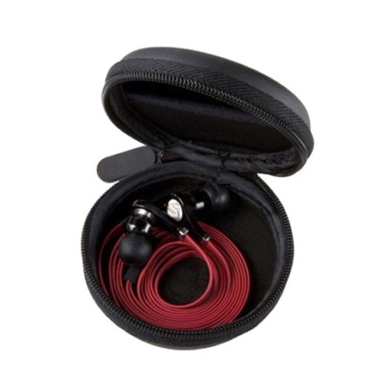Pocket Zipper Hard Case Storage Bag For Earphone Headphone SD TF Card
