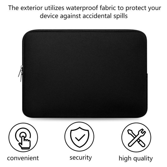 13 Inch Notebook Bag Pouch Repellent Laptop And Tablet Bag Case Cover-Black