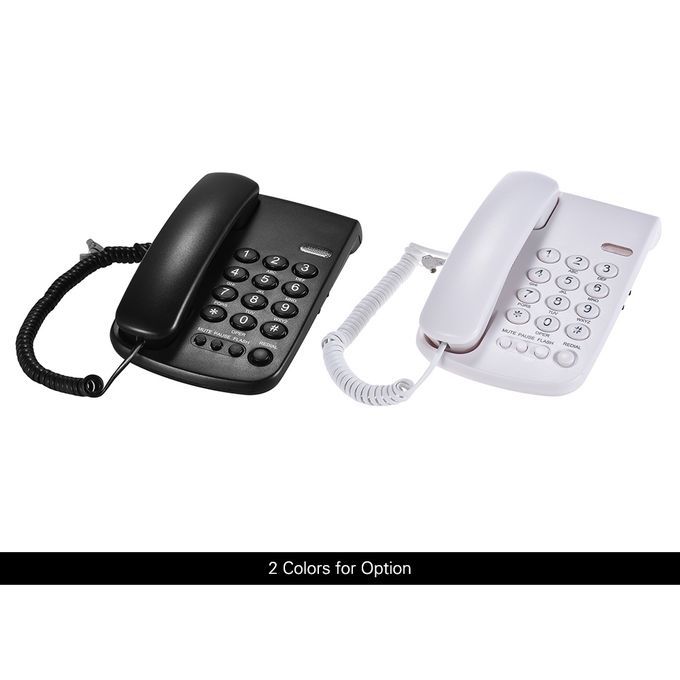 Portable Corded Telephone Phone Pause/ Redial/ Flash/ Mute