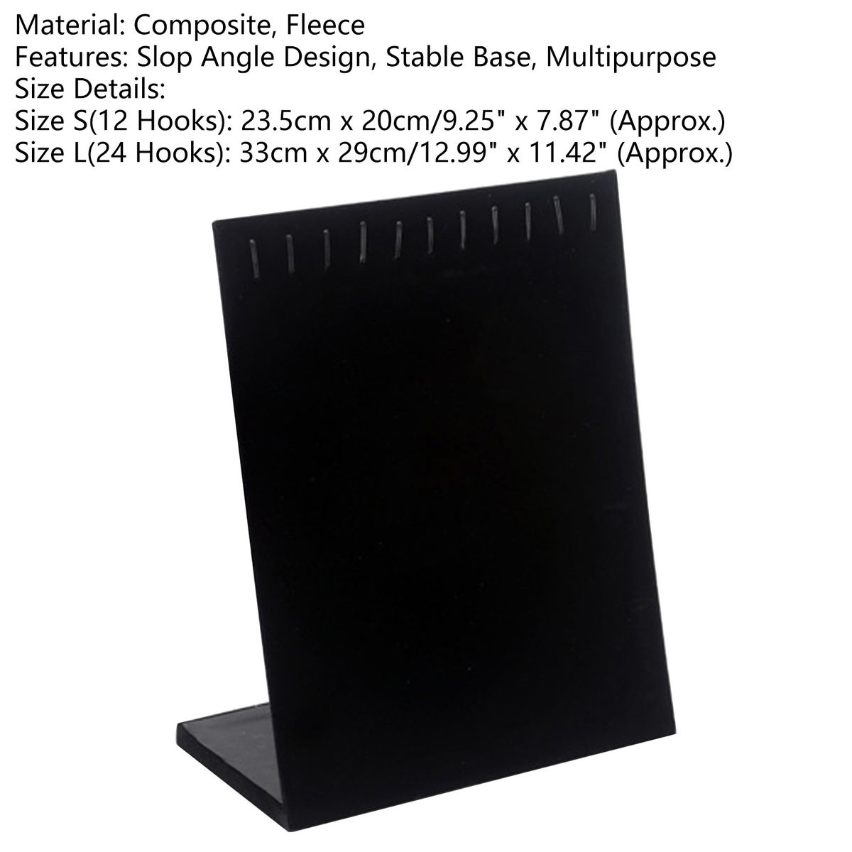 Jewelry Holder Space Saving Necklace Holder Black