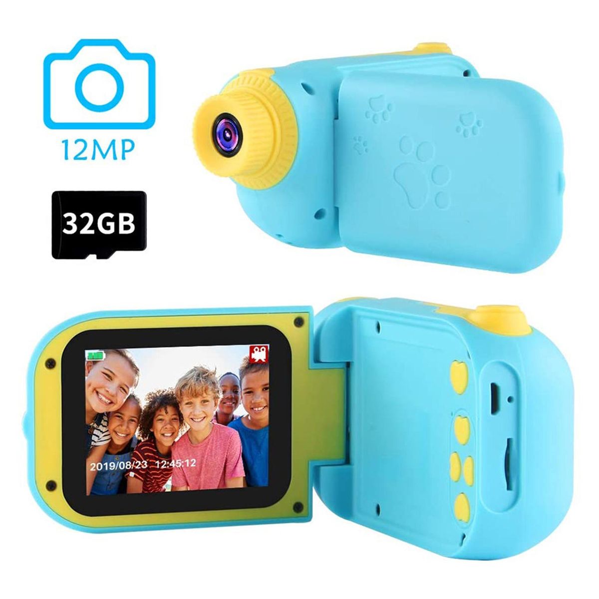 Kids Camera Gift Rechargeable For Kids Girls Boys 3 - 8 Years Old Blue