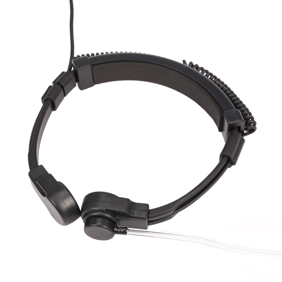 35mm Adjustable Throat Mic Earphone Microphone Covert Acoustic Tube Earpiece Headset With Finger PTT for Android Mobile Phone