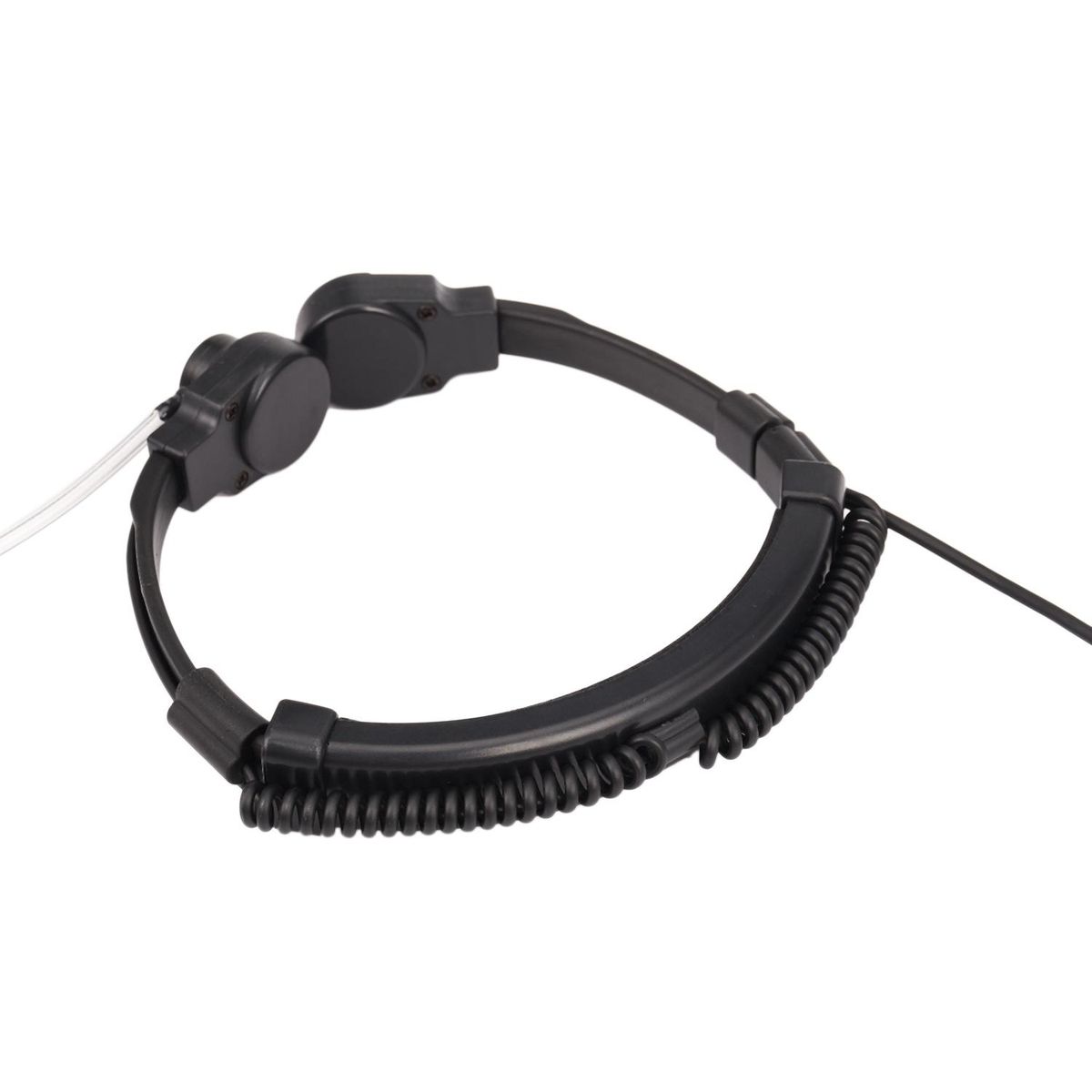 35mm Adjustable Throat Mic Earphone Microphone Covert Acoustic Tube Earpiece Headset With Finger PTT for Android Mobile Phone