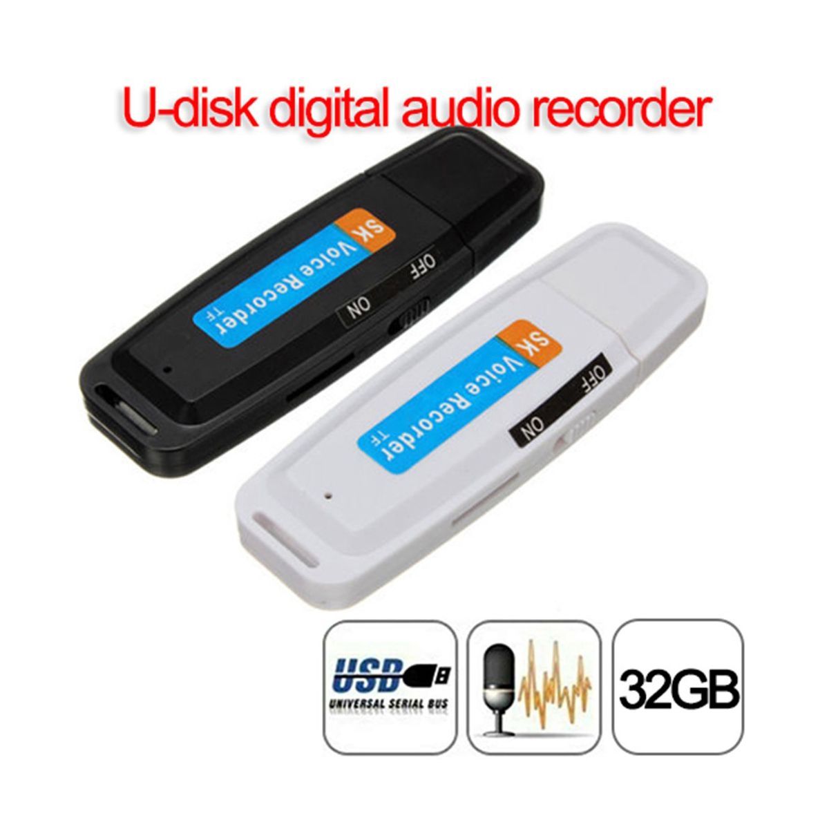 USB Flash Drive Digital Audio Recorder Dictaphone USB Voice
