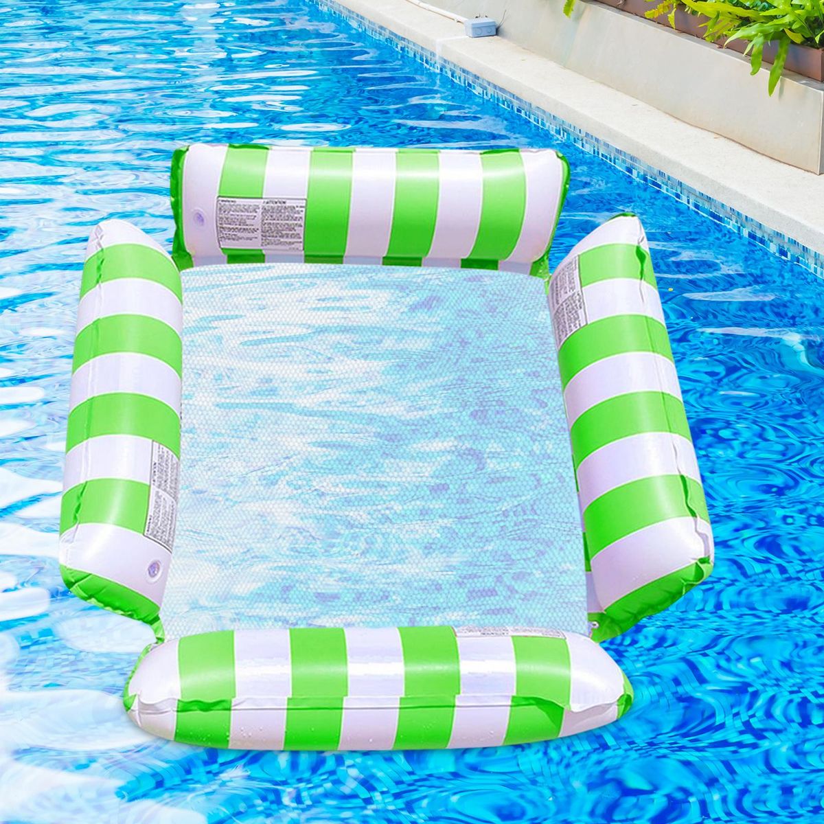 Float Lounge Chair Foldable Water Hammock For Relaxing
