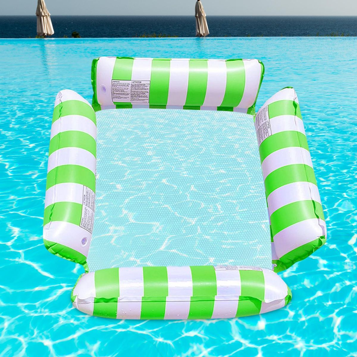 Float Lounge Chair Foldable Water Hammock For Relaxing