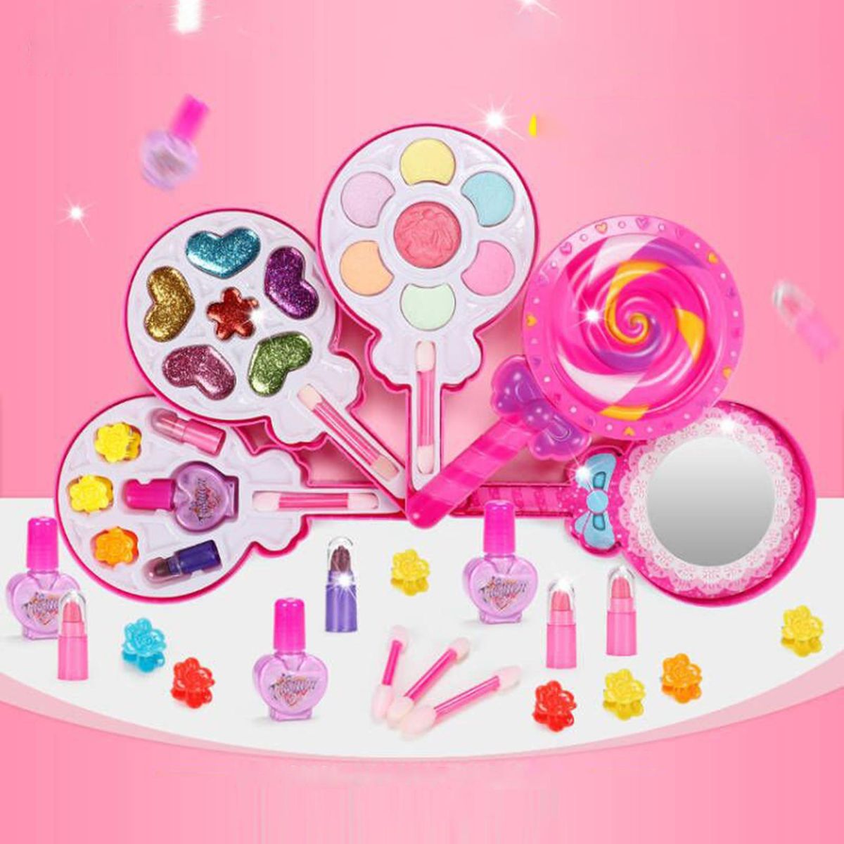1 Set Children Cosmetics Toys Fashion Kids Cosmetics Make Up Set