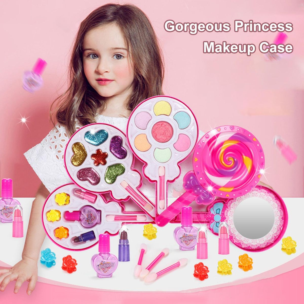 1 Set Children Cosmetics Toys Fashion Kids Cosmetics Make Up Set