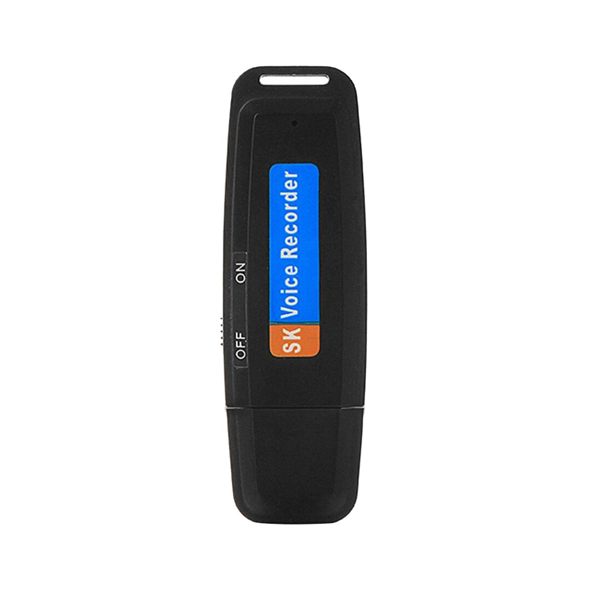 Portable Rechargeable U-Disk USB Digital Audio Voice Recorder Mini Dictaphone Activated Recorder -Black