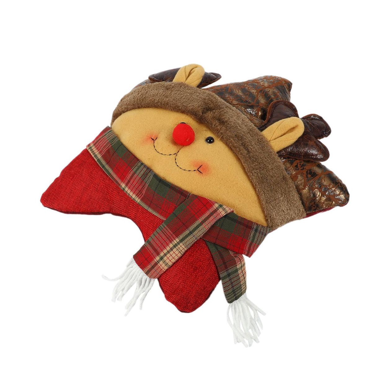Christmas Decoration Gift Five-Star Pillow Elk Cartoon