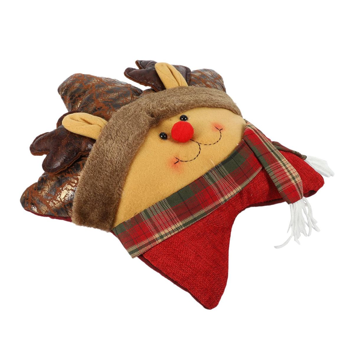 Christmas Decoration Gift Five-Star Pillow Elk Cartoon