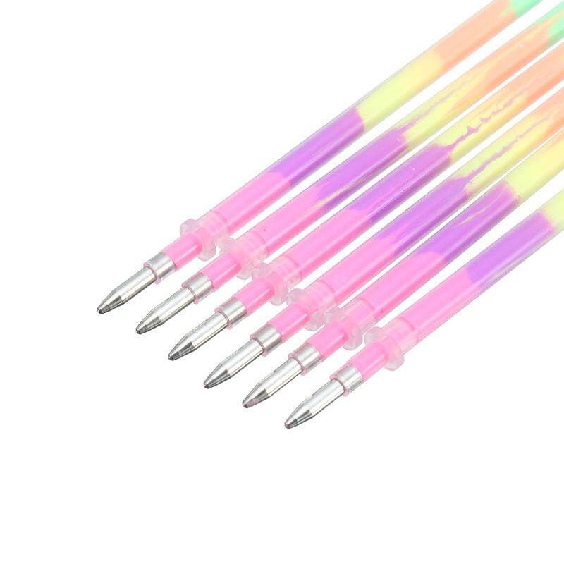 20Pcs / Multi Refill Highlighters Pen Ball Point Pen Students Graffiti Fluorescent Refill