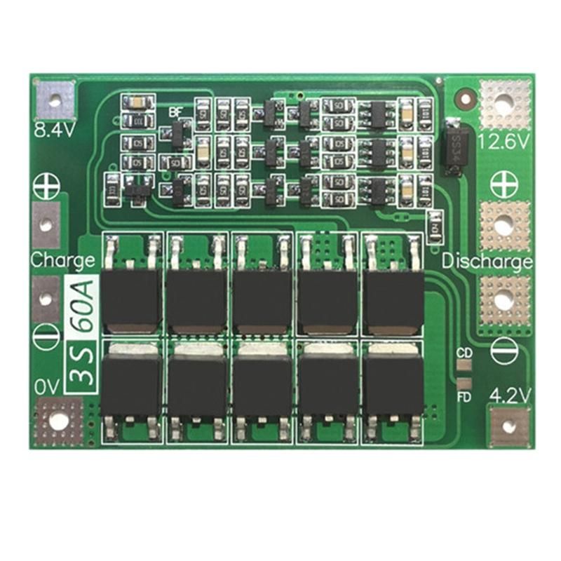3S 60A Bms Board 11.1V 12.6V 18650 Li-Ion Lithium Battery P