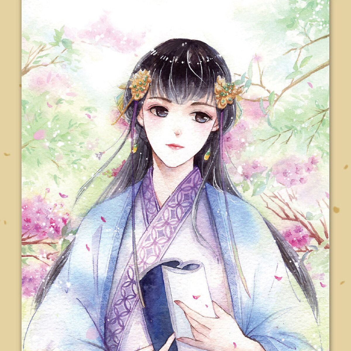 50 Pages Chinese Ancient Beauty Coloring Book Drawing Kids Adults Relief -Without Pen