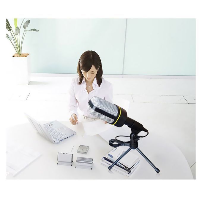Desktop Microphone With Tripod Professional Podcast Studio