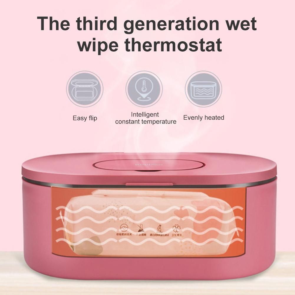 12W Portable Wipe Warmer Baby Wet Wipes Dispenser Holder For Home With LED Display DC 12-24V No Water Injection Required