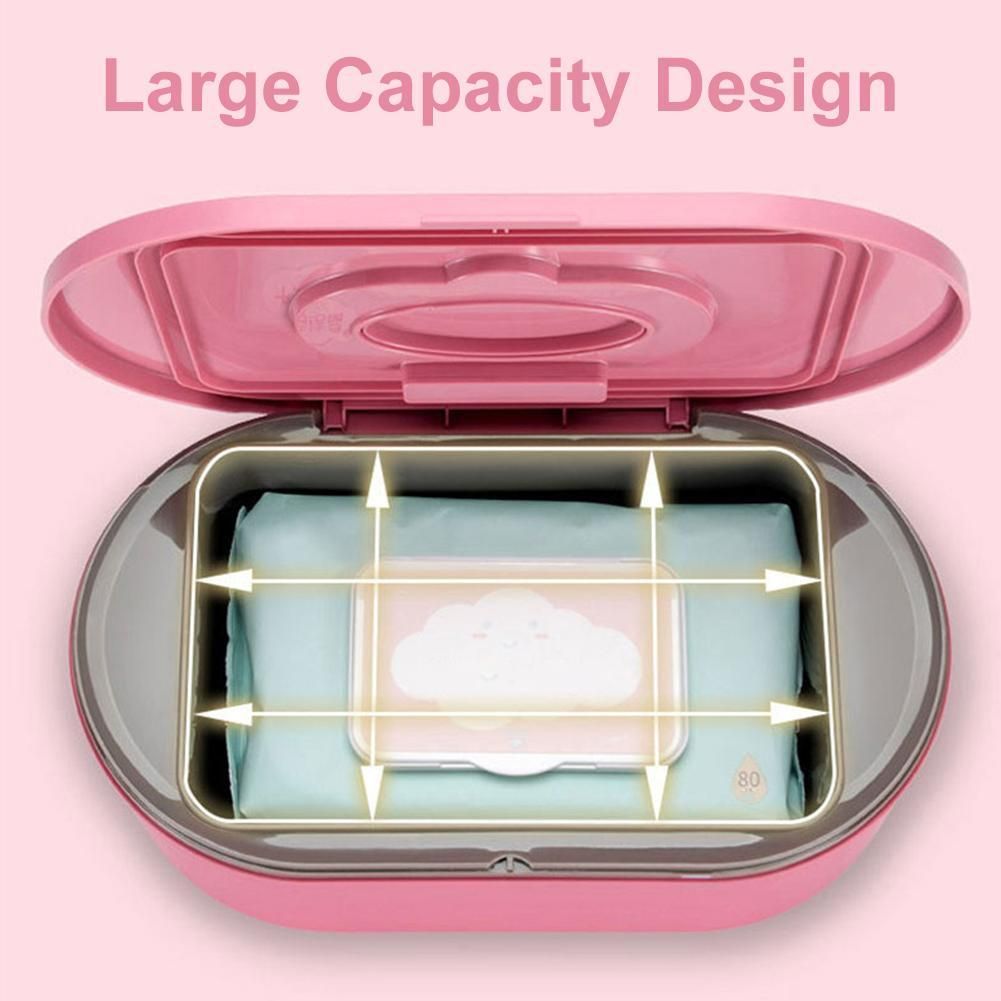 12W Portable Wipe Warmer Baby Wet Wipes Dispenser Holder For Home With LED Display DC 12-24V No Water Injection Required