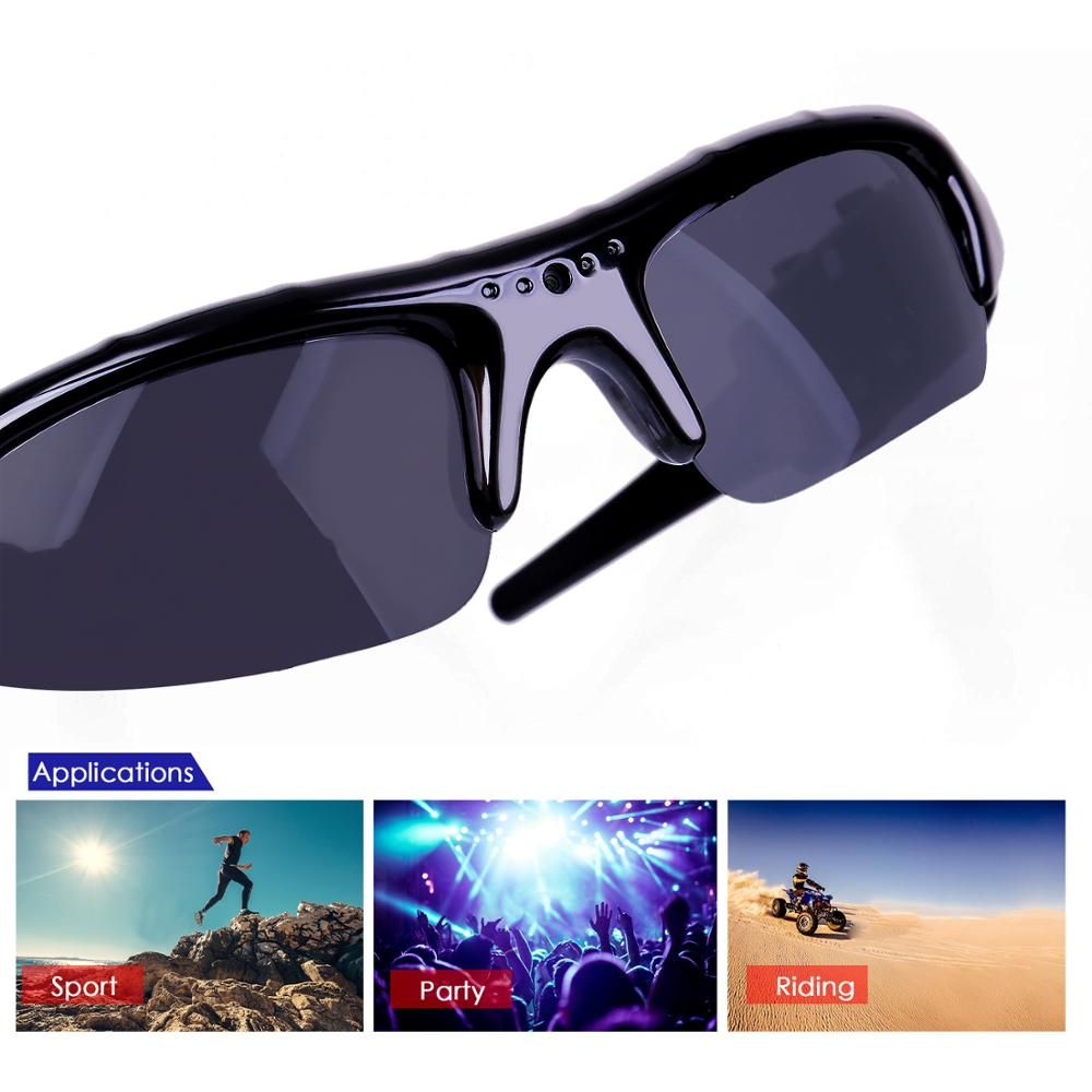 Video Sports In Camera DVR Sunglasses Recorder Eyewear Eyewear Outdoor Cycling 1 Digital Men Cycling HD UV400 Glasses Fishing 3