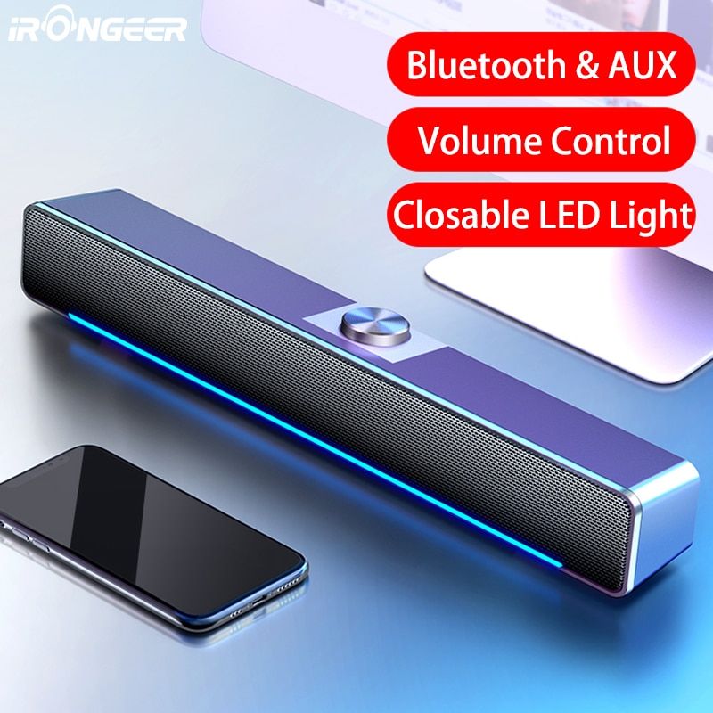 LED TV Sound Bar AUX Wired Wireless Bluetooth Speaker Home Theater System Surround SoundBar For TV PC Computer Speakers