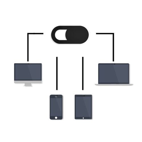 Webcam Cover Web Camera Privacy Webcams Blocker For Laptop PC Tablets Phones Black