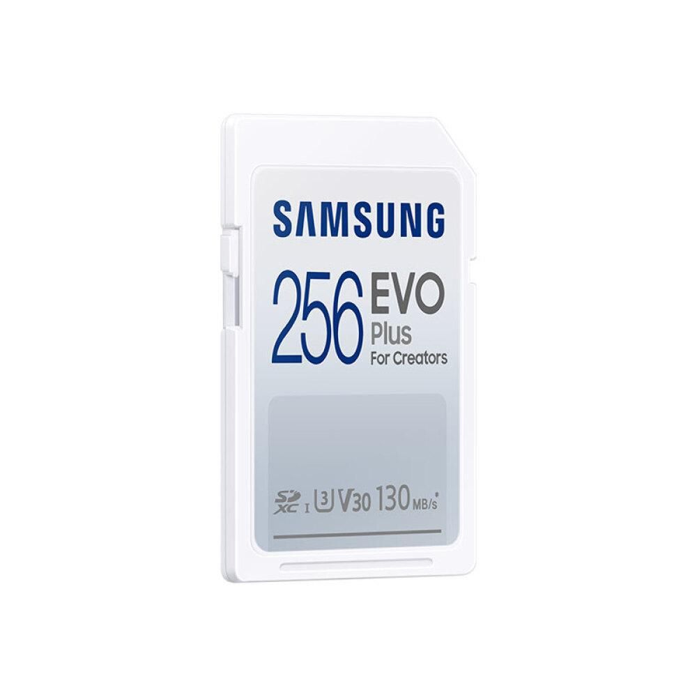 SAMSUNG 256GB EVO Plus SD Card U3 V30 Speed Level up to 130MB/s Transmission Speed for Digital Camera Surveillance Camera Laptop