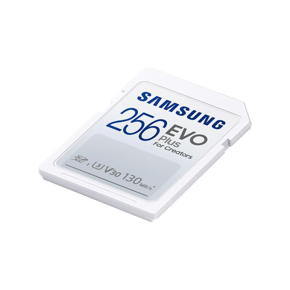 SAMSUNG 256GB EVO Plus SD Card U3 V30 Speed Level up to 130MB/s Transmission Speed for Digital Camera Surveillance Camera Laptop