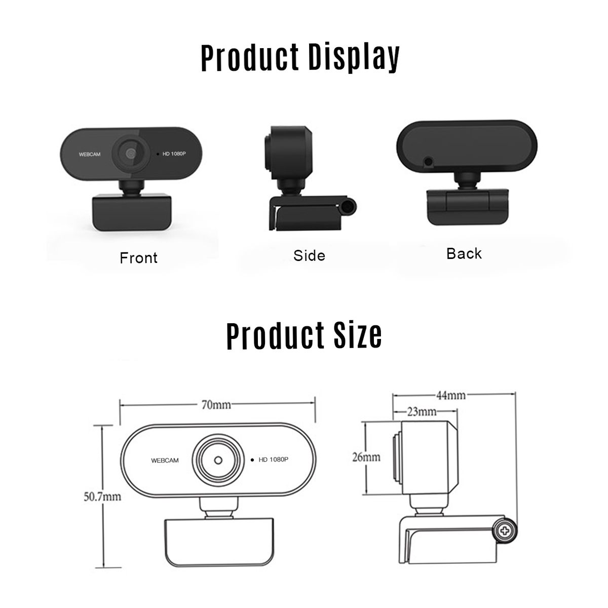 1080P HD Computer Camera Video Conference Camera Webcam 2